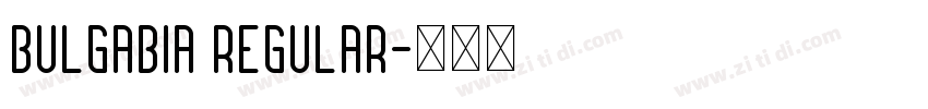 Bulgabia Regular字体转换